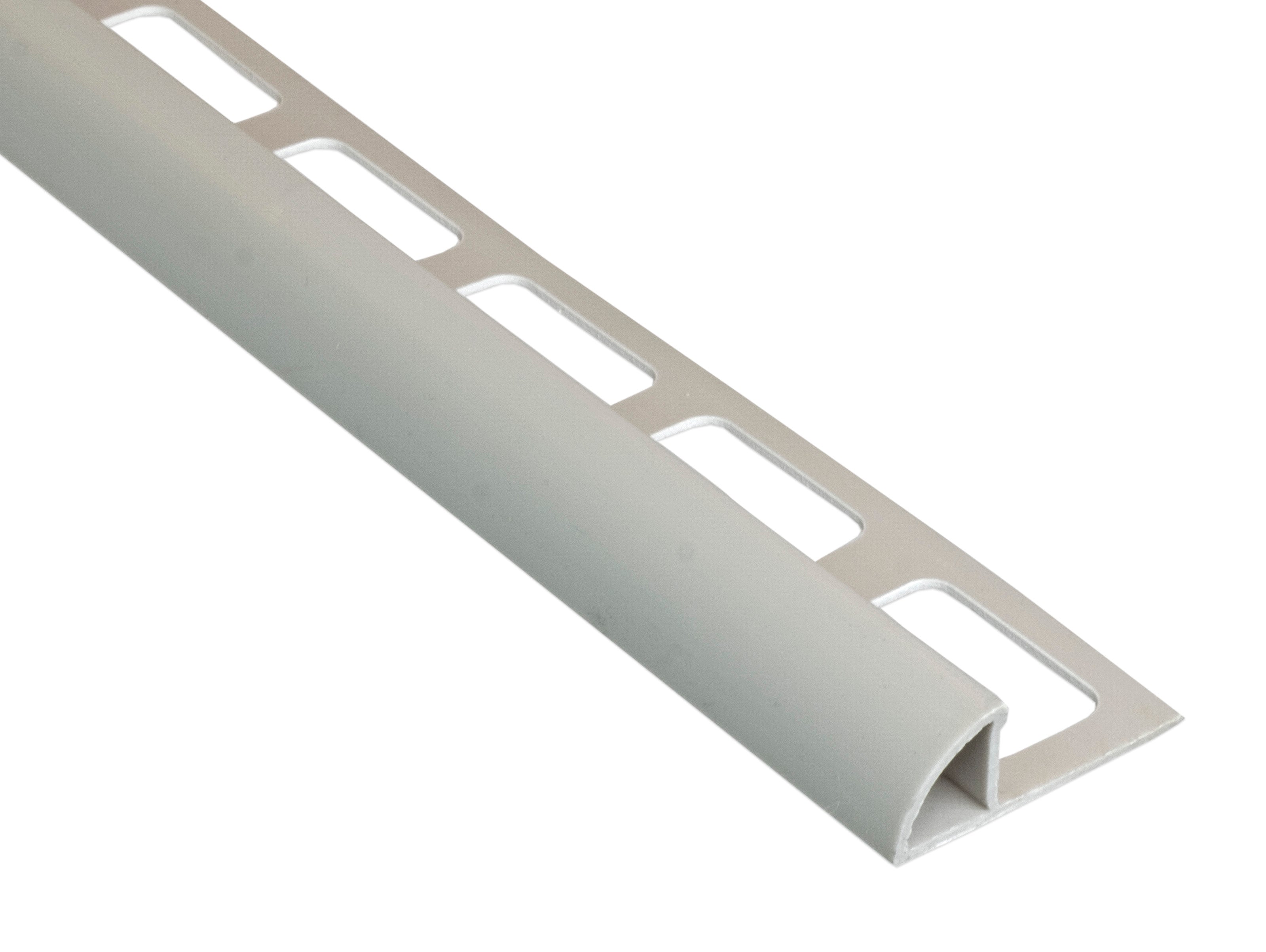 M-D PRO - Bordure de carreaux de vinyle robuste ronde gris 3/8" (10 mm) x 8'