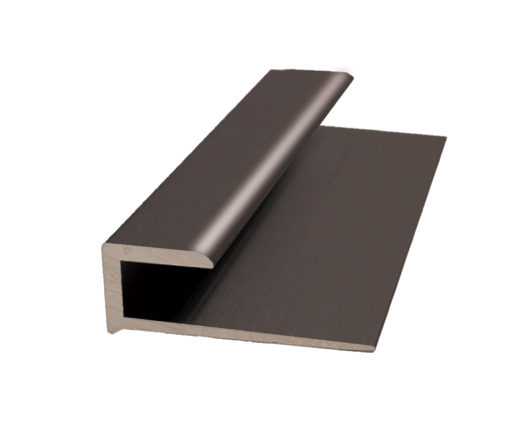 M-D PRO - Moulure d'aluminium en J pour LVT/LVP, Bronze antique satiné 1/8" x 12'