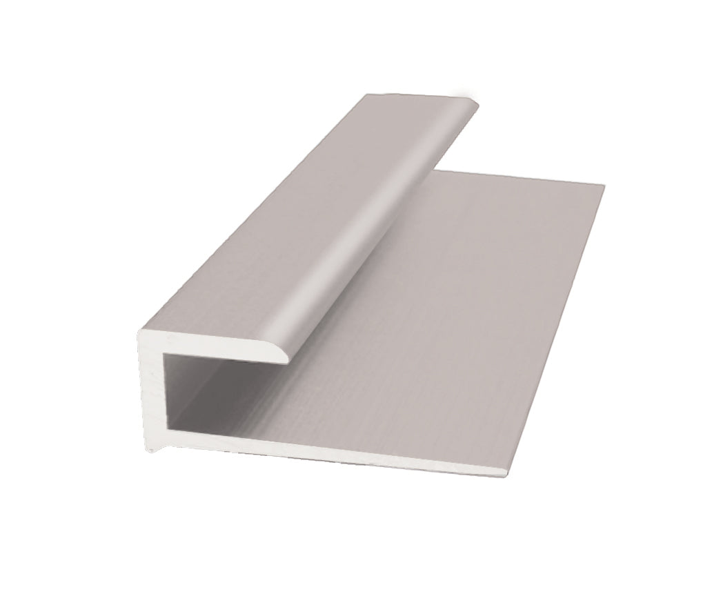 M-D PRO - Moulure d'aluminium en J pour LVT/LVP, Clair anodisé satiné 1/8" x 12'