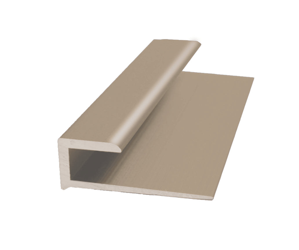 M-D PRO - Moulure d'aluminium en J pour LVT/LVP, Titane satiné 1/8" x 12'