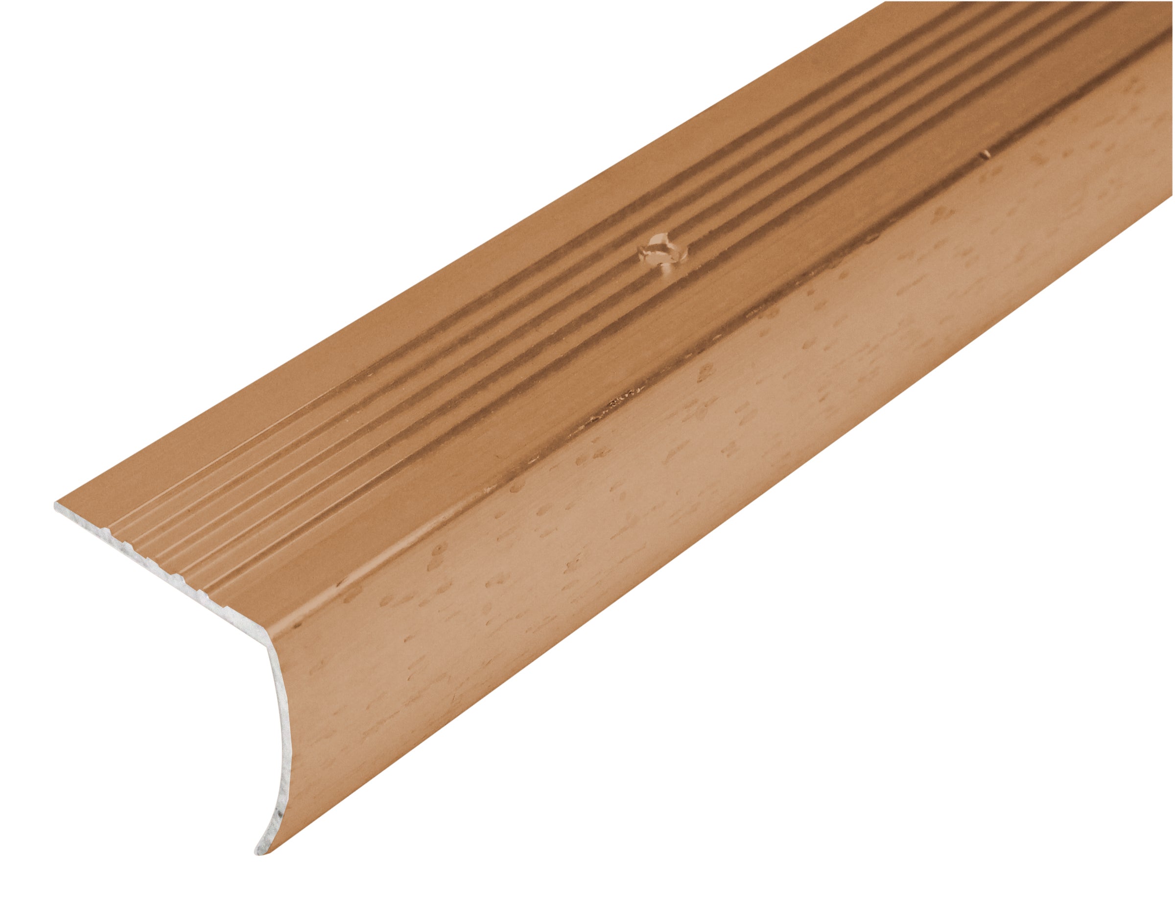 M-D PRO - Nez de marche en aluminium avec tombant #HDB Hammered Dark Bronze 1 7/8" x 12'