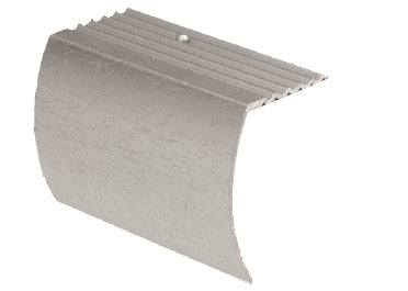 M-D PRO - Nez de marche en aluminium avec tombant, #HSI Hammered Silver 2" x 12'