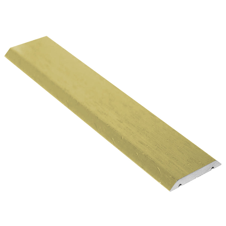 M-D PRO - Couvre-joint plat en aluminium, #HGA Hammered Gold Anodized martelé 1" x 12'