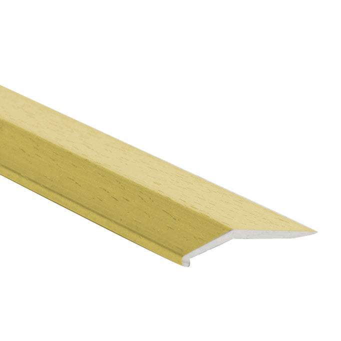 M-D PRO - Barre biseautée en aluminium résidentielle or anodisé martelé 1" x 12'