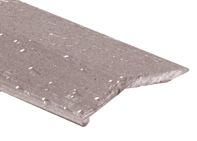 M-D PRO - Barre biseautée en aluminium argent martelé 1" x 12'