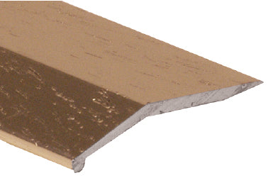 M-D PRO - Barre biseautée en aluminium résidentielle bronze foncé martelé 1" x 12'