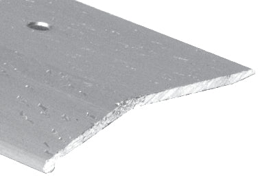 M-D PRO - Barre biseautée en aluminium commerciale argent martelé 2" x 12'