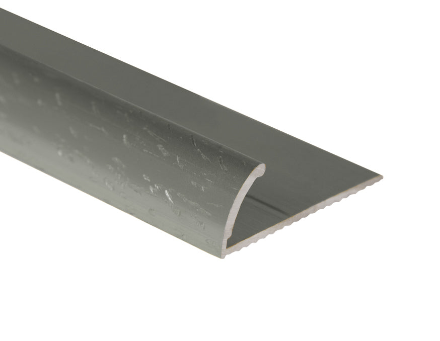 M-D PRO - Moulure à tapis en aluminium résidentiel sans punaises, #HTI Hammered Titanium 1/2" x 12'