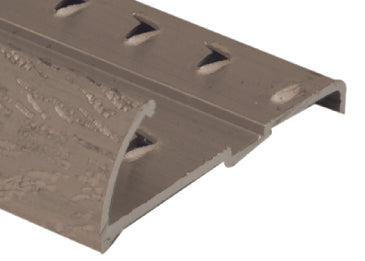 M-D PRO - Moulure robuste en aluminium pour tapis avec punaises, Titane martelé 5/8" x 12'