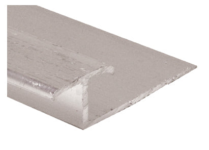 M-D PRO - Diviseur sans punaises en aluminium à usage commercial, Argent martelé - 5/16" x 3/4" x 12'