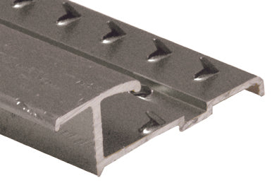 M-D PRO - Diviseur avec punaises en aluminium à usage commercial, Titane martelé - 5/16" x 13/16" x 12'