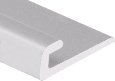 M-D PRO - Moulure de finition en J en aluminium, Brillant clair - 1/10" x 1-3/16" x 12'