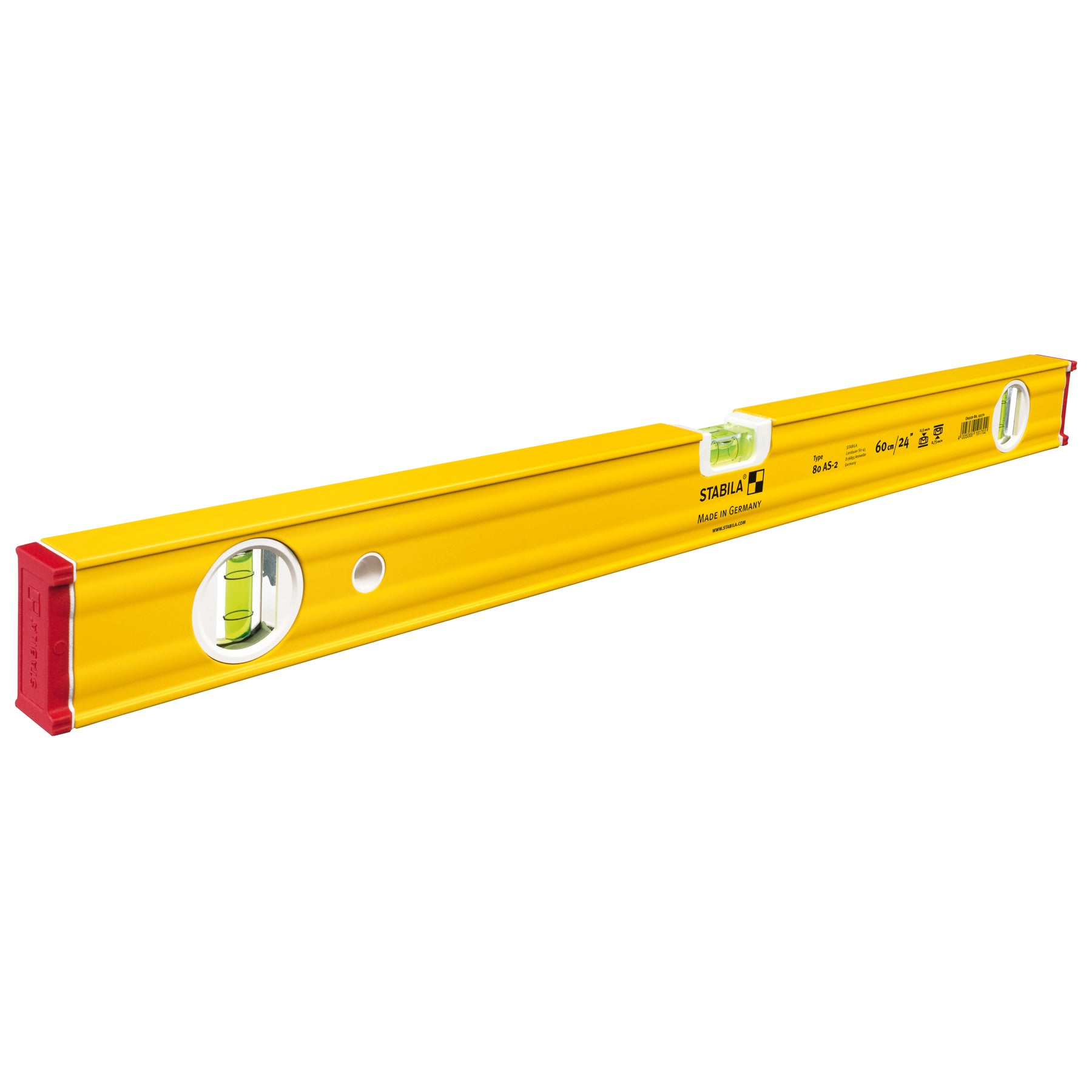 Stabila - Niveau à bulle Type 80 AS-2, 24" (60 cm)