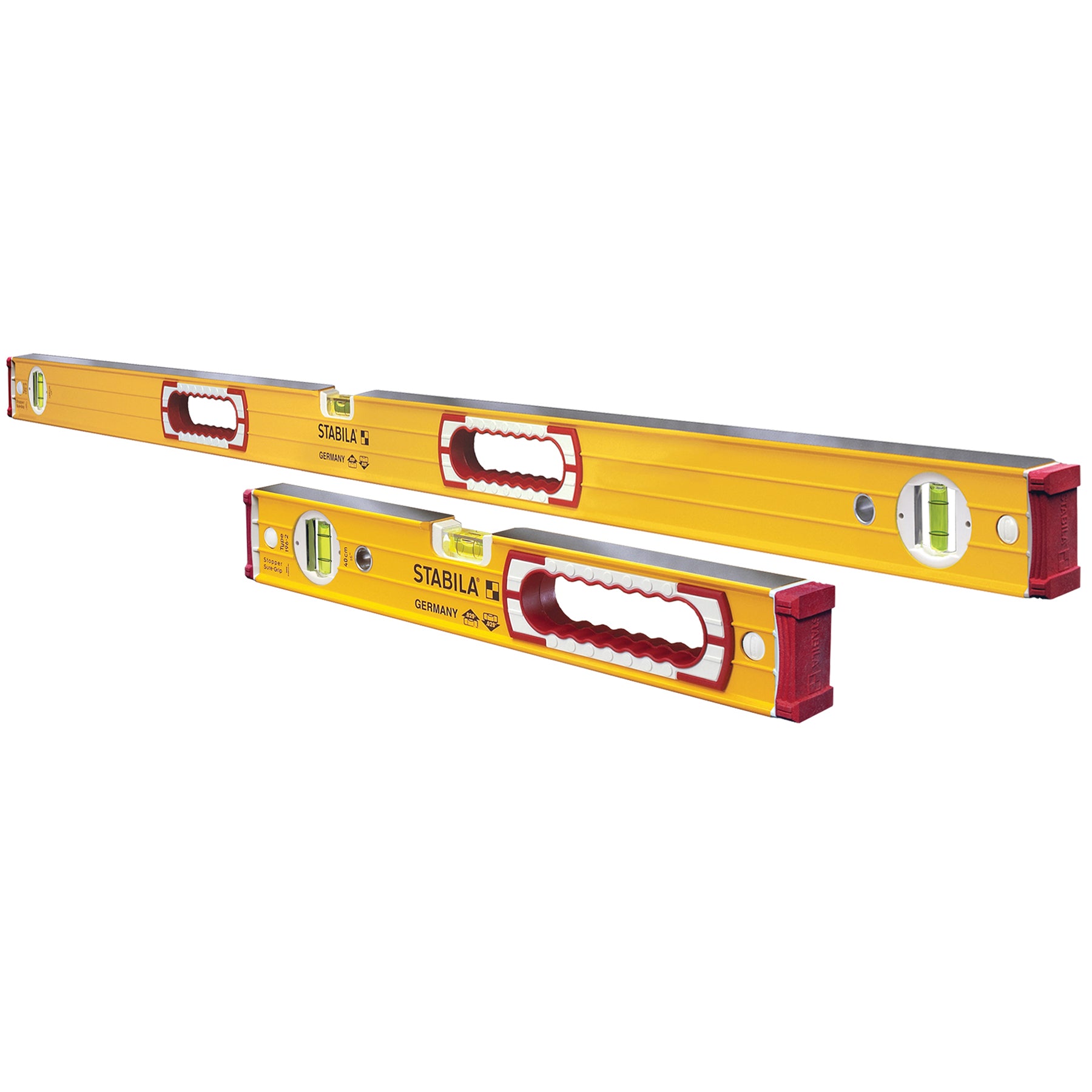 Stabila - Ensemble de niveaux robuste Type 196, 122 cm (48 po) plus 41 cm (16 po)