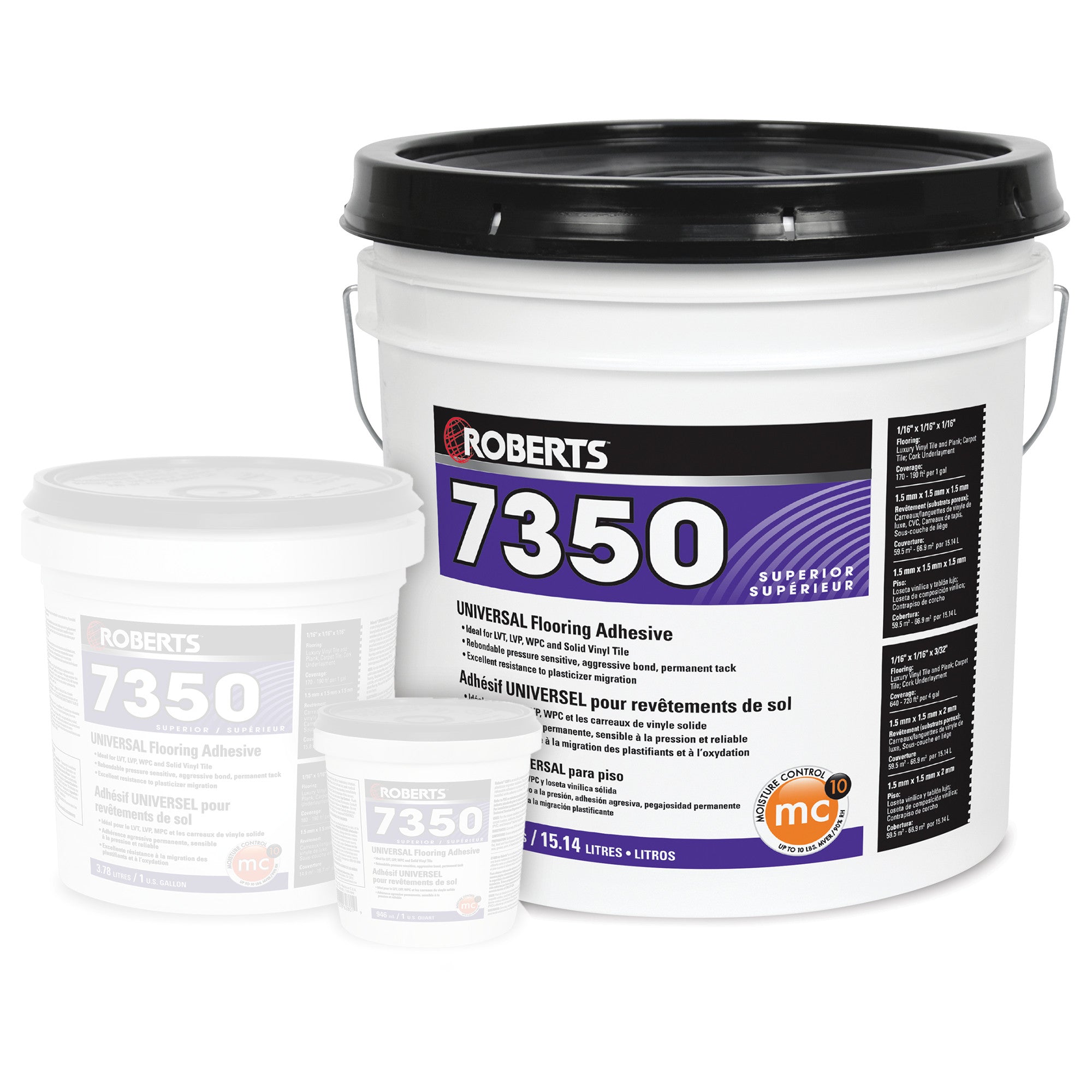 Roberts - Adhésif universel pour revêtement de sol 15,14 L