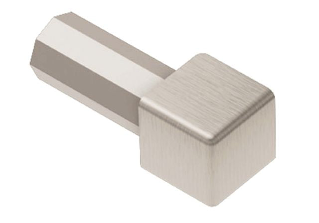 Schluter - Coin intérieur/extérieur 90° QUADEC - aluminium nickel anodisé brossé 3/8" (10 mm)