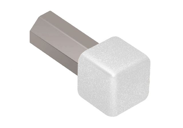 Schluter - Coin intérieur/extérieur 90° QUADEC - aluminium blanc mat 3/8" (10 mm)