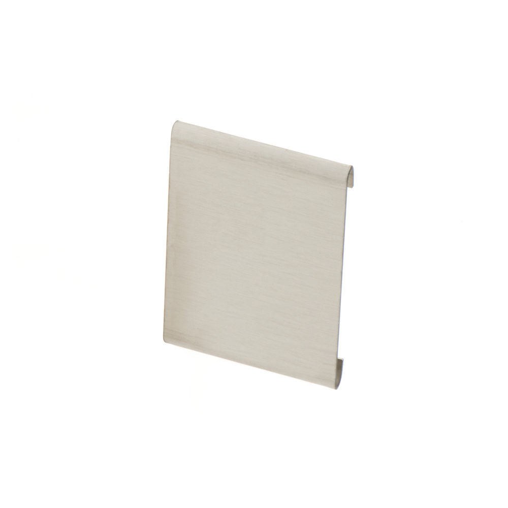 Schluter - SCHIENE-STEP Raccord pour comptoir/escalier - Acier inoxydable brossé (V2) 11/32" (9 mm) x 1-1/2" patte verticale