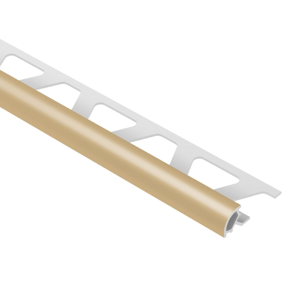 Schluter - RONDEC Bullnose Trim - PVC Plastic Light Beige 5/16" (8 mm) x 8' 2-1/2"