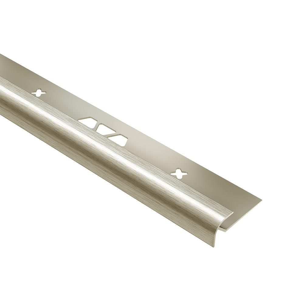 Schluter - VINPRO-RO Profilé rond - aluminium anodisé nickel brossé 1/8" (3 mm) x 8' 2-1/2"