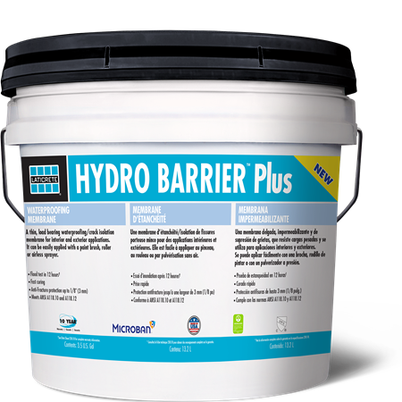 Laticrete - Hydro Barrier Plus Membrane d'étanchéité 1 gal
