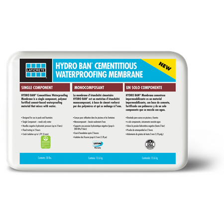 Laticrete - Hydro Ban Membrane d'étanchéité à base de ciment 30 lb