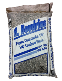 S. Boudrias - Pierre Nette Concassée 1/4" 30kg
