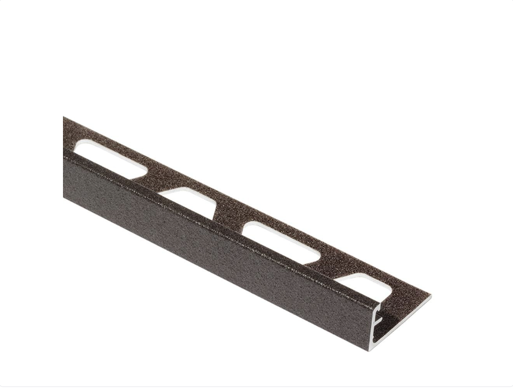 Schluter - 3/8" (10 mm) x 8' 2-1/2" - SCHIENE Profilé de bordure de mur aluminium anthracite foncé ||A100TSDA