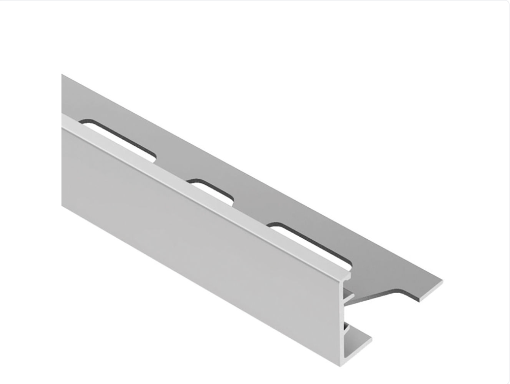 Schluter - 5/8" (16 mm) x 8' 2-1/2" - SCHIENE Matte Anodized Aluminum Wall/Floor Edge Profile ||AE160