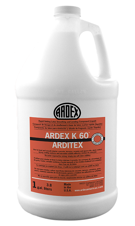 Ardex - K 60 ARDITEX Composé latex lissant et autonivelant à prise rapide en deux parties, Liquide - 3.78 L