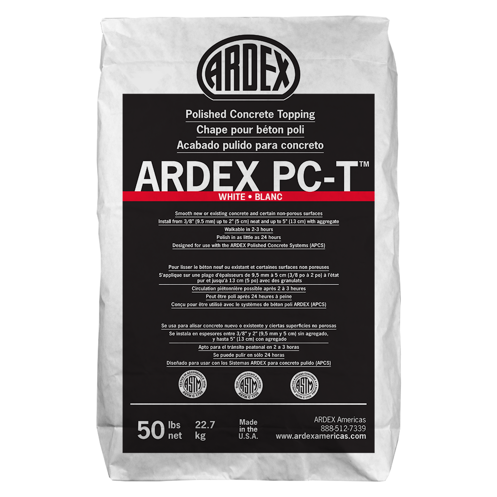 Ardex - PC-T Chape pour béton poli, Blanc - 50 lb