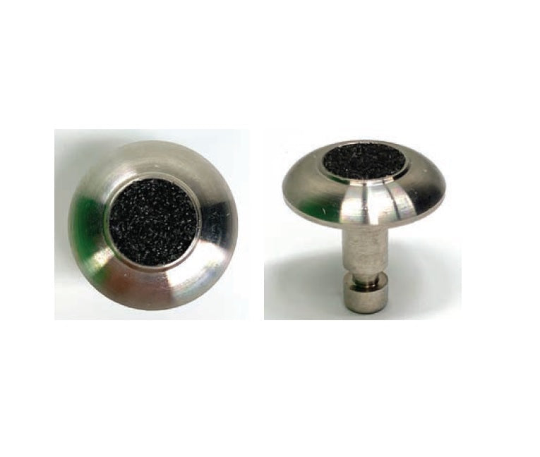 Kinesik - Advantage Unique Dômes tronqués individuels Acier inoxydable avec centre noir carborundum 5/16"