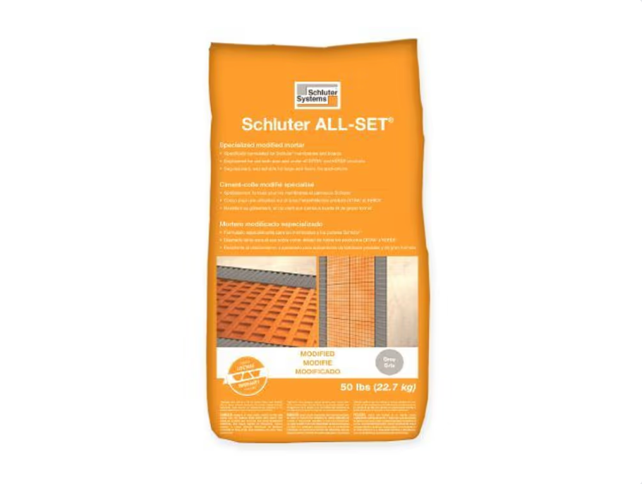 Gris 50 lb - Schluter ALL-SET Ciment-colle modifié ||SETA50G