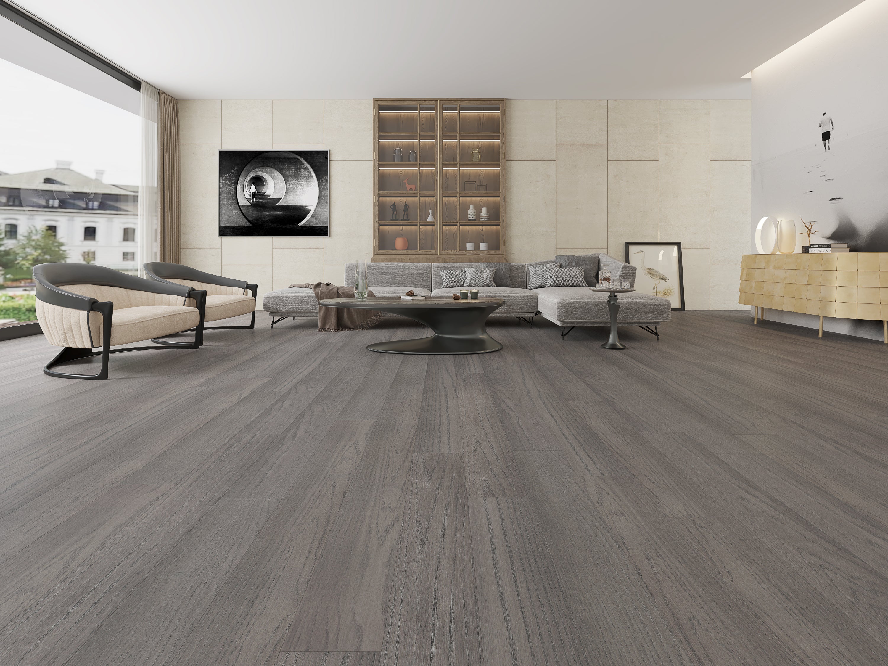 American White Oak 6" - Smoke Grey