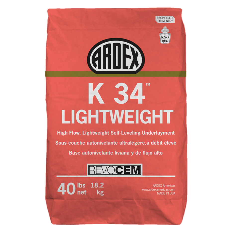 Ardex - Sous-couche autonivelante K 34 Lightweight 18.2 kg