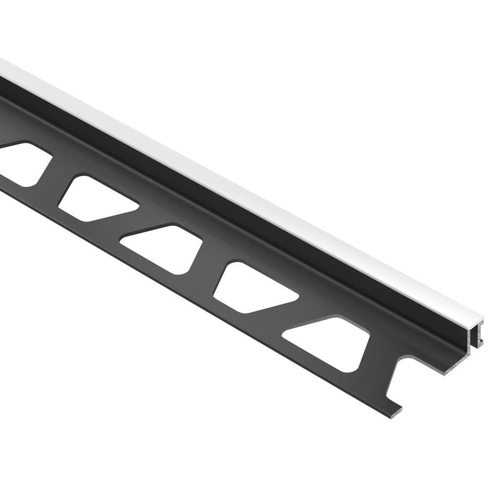 Schluter DILEX-BWA - 3/8" (10 mm) x 8' 2-1/2" - Profilé de joint de mouvement de périmètre isolant le carrelage des structures - plastique PVC blanc éclatant ||BWA100BW