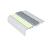 Kinesik - Ecoglo C5-E20 Photoluminescent Carpet Stair Nosing with Grey Anti-Slip Strip 2.6" (vendu en pied linéaire)