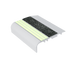 Kinesik - Ecoglo C5-E20 Photoluminescent Carpet Stair Nosing with Black Anti-Slip Strip 2.6" (vendu en pied linéaire)
