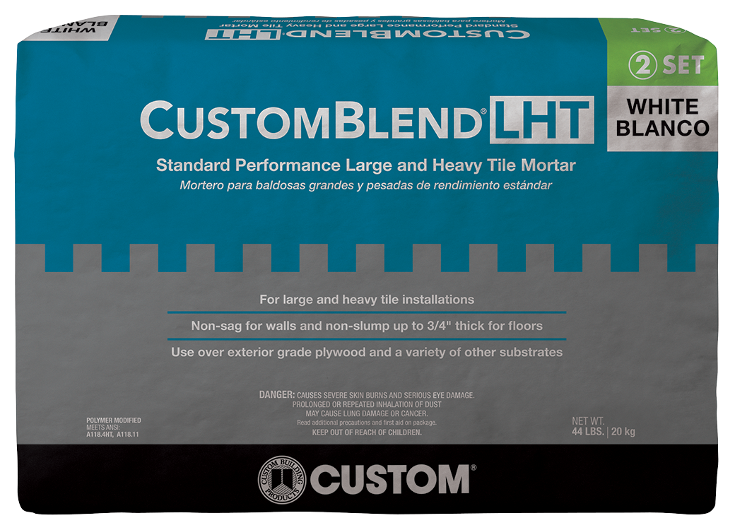 Custom Building Products - Mortier pour tuiles larges et lourdes Customblend LHT Blanc 44 lb