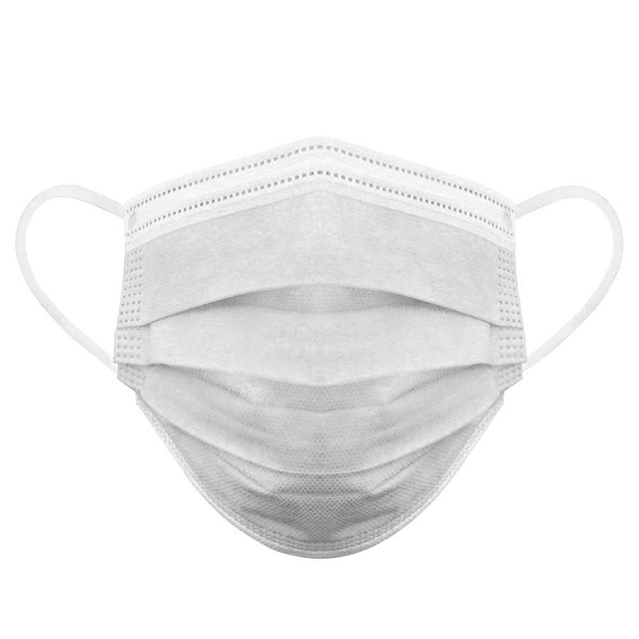 Toolway - Masque chirurgical jetable blanc (paquet de 50)