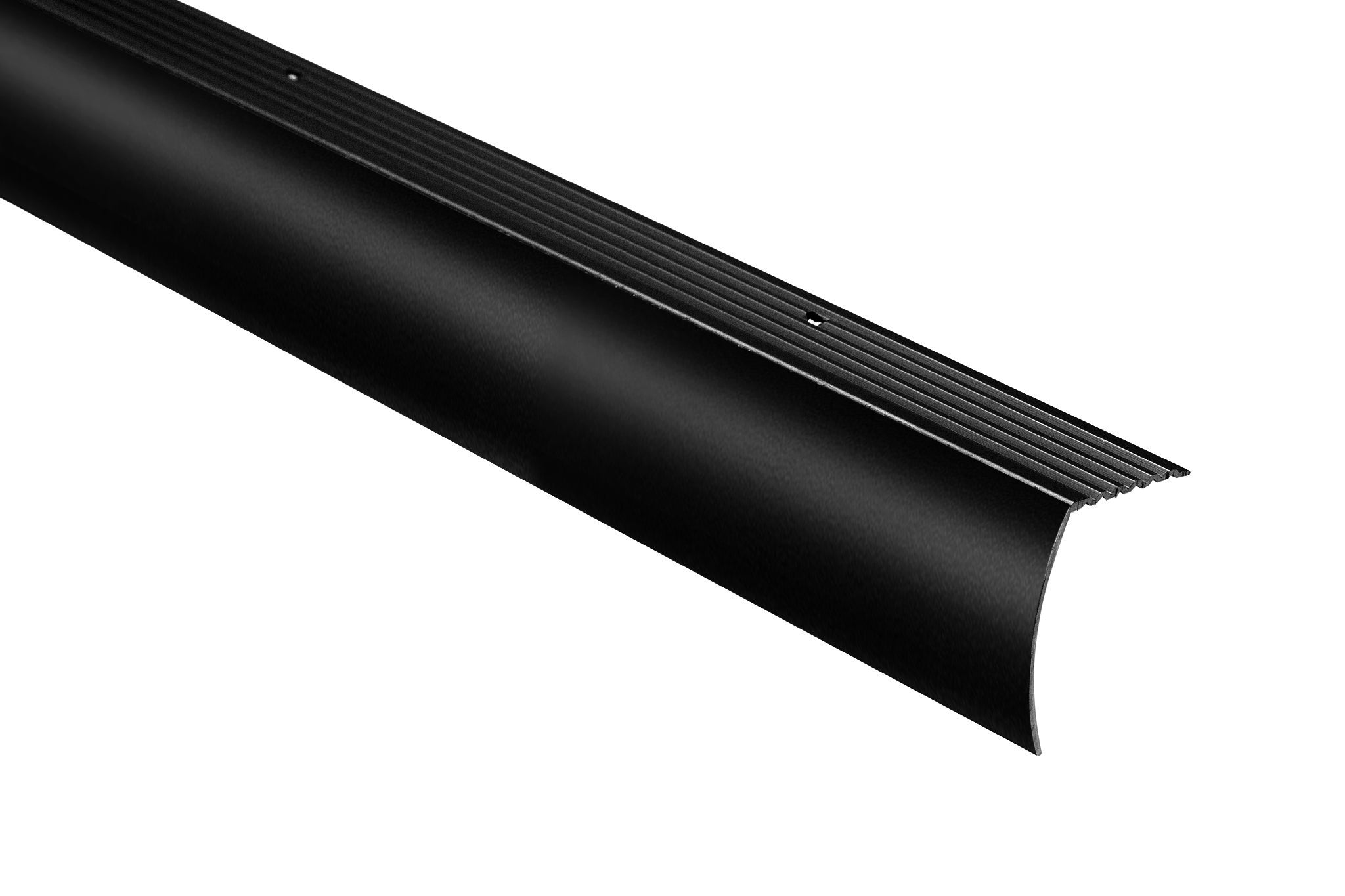 M-D PRO - Nez de marche en métal tombant CM2193 en aluminium noir mat - 1-7/8" (47.5 mm) x 1-3/16" x 12'