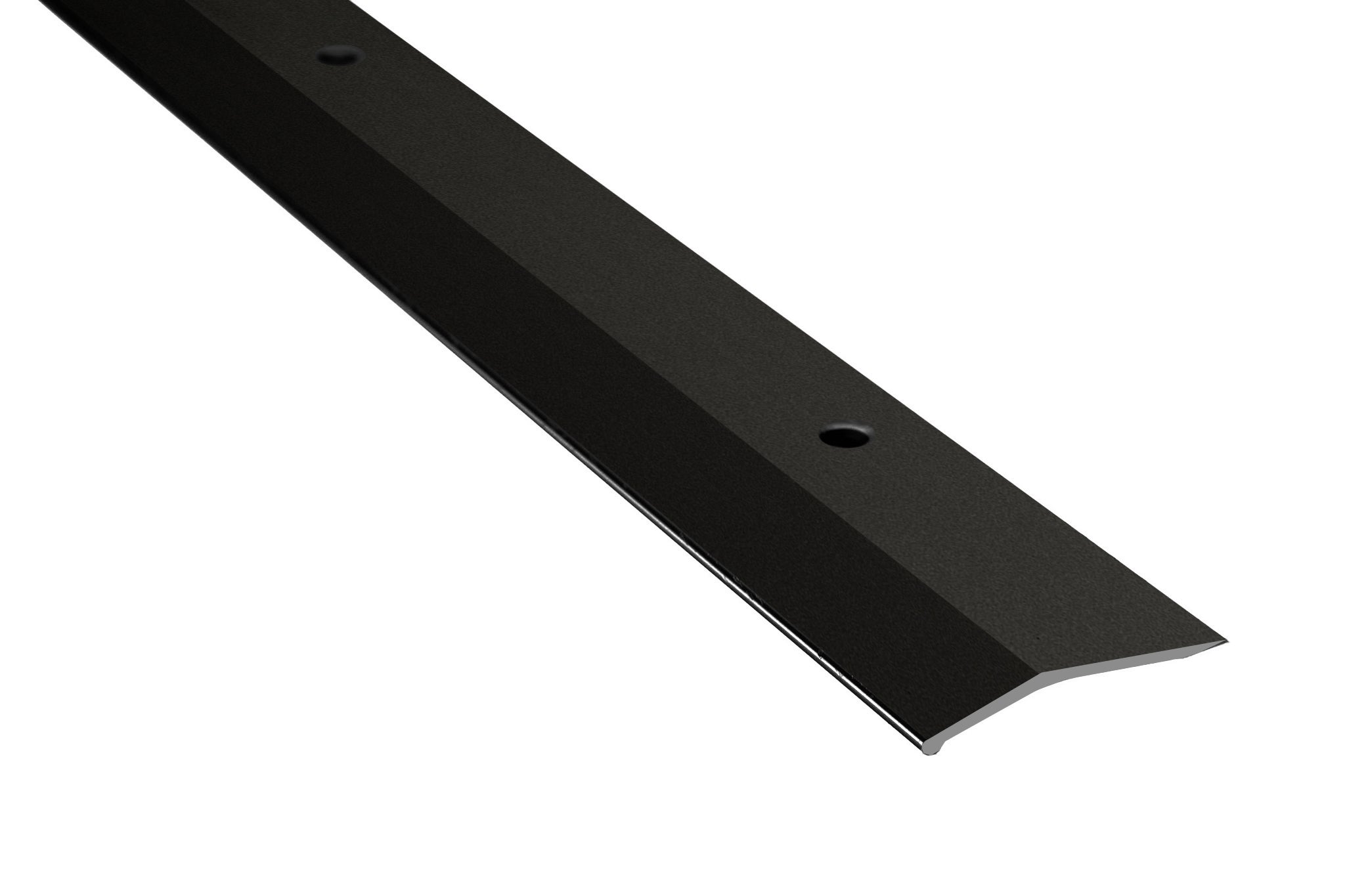 M-D PRO - Barre biseautée aluminium #PBK Matte Black 3/8" (10 mm) x 1-1/2" x 12'