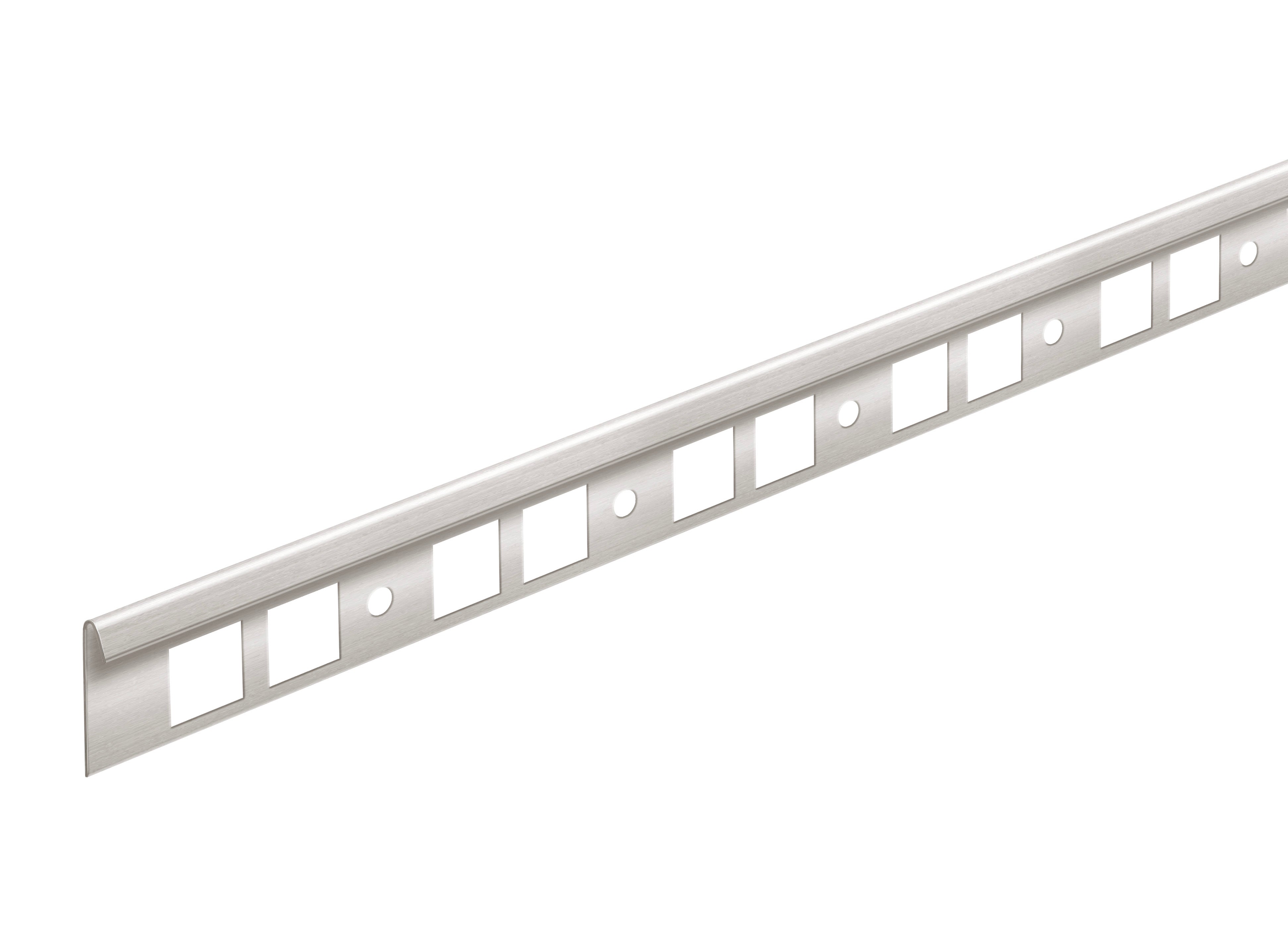 M-D PRO - Embout à gorge pour tapis en acier inoxydable 1/8" (3 mm) x 1-1/16" x 96"