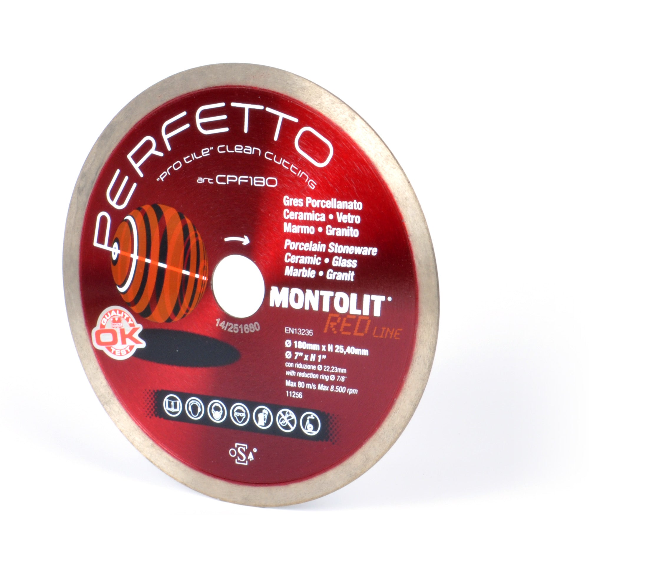 Montolit - Perfetto Lame diamantée pour coupe à l'eau 7"