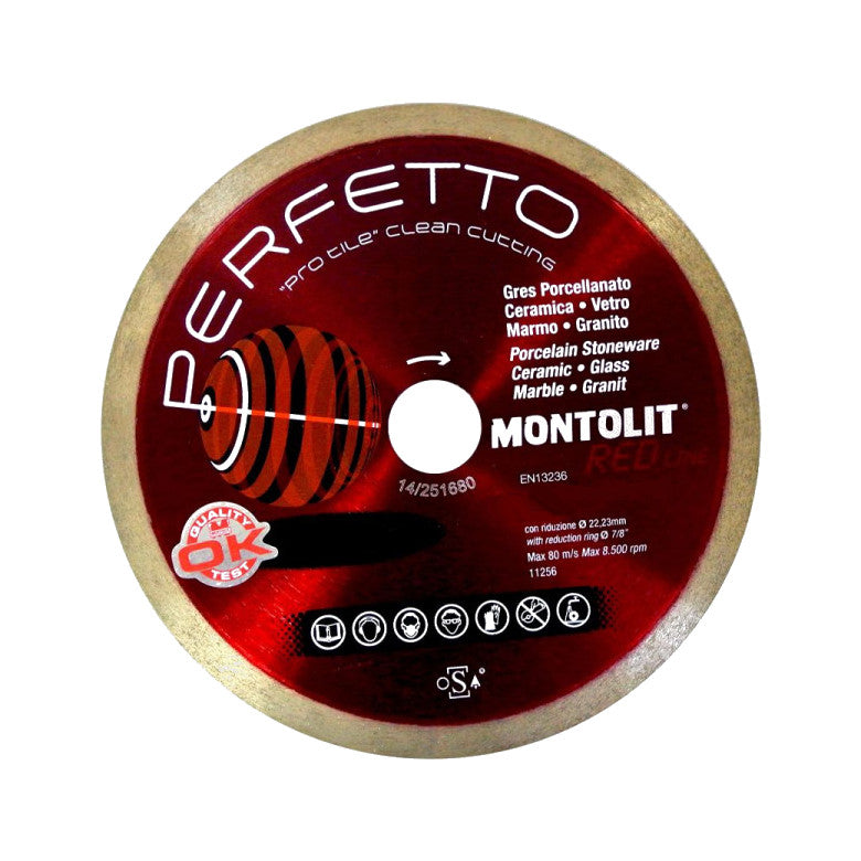 Montolit - Perfetto Lame diamantée pour coupe à l'eau 8"