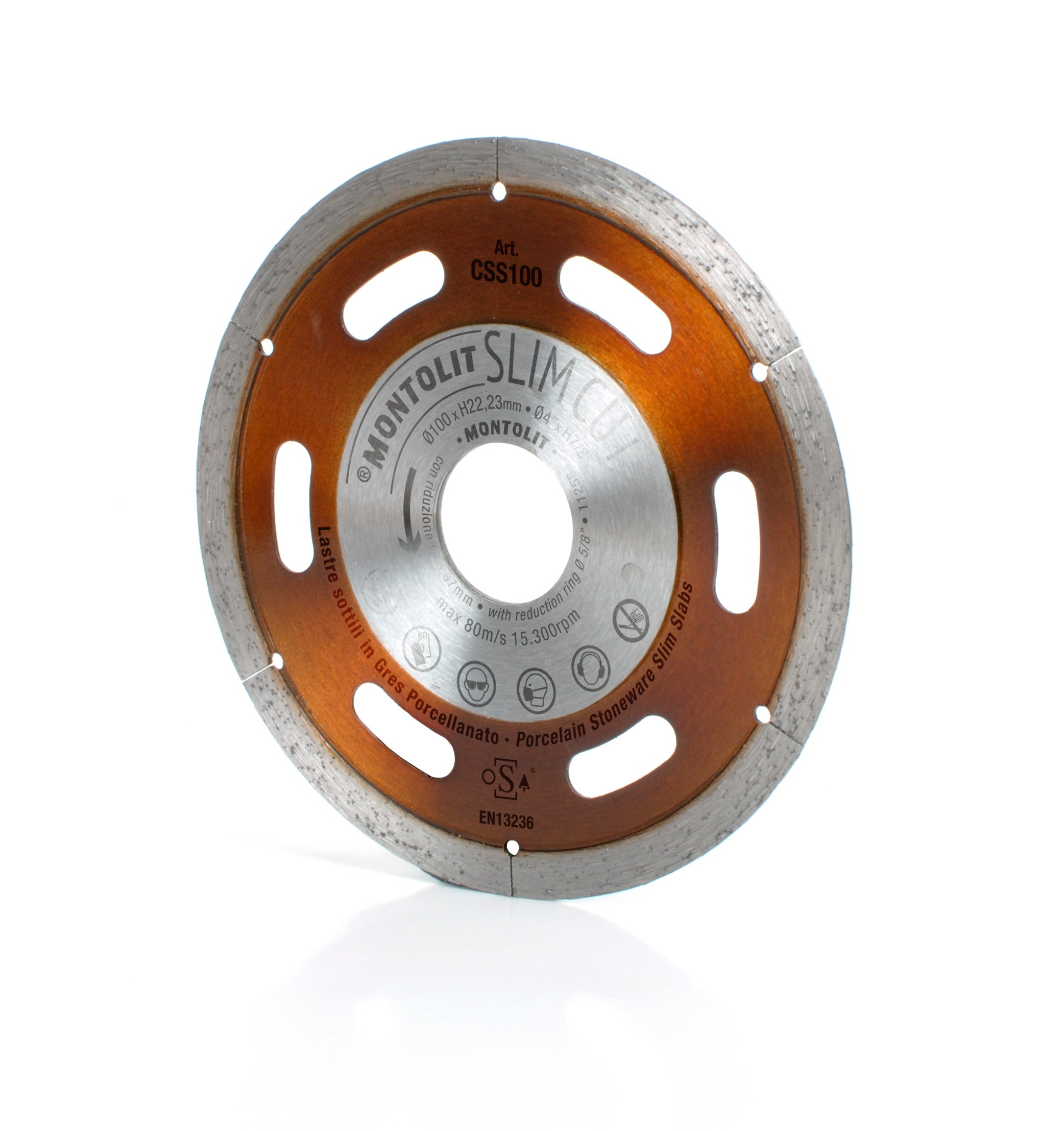 Montolit - Lame pour coupe de céramique Slim Cut diamant 4"