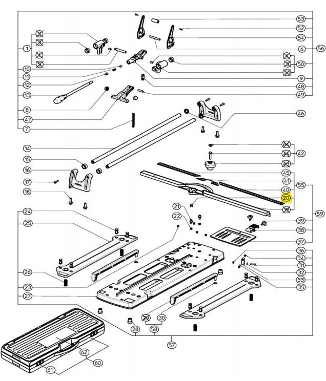 Rubi - Rouleau en plastique 10 mm x 12 mm x 8 mm pour TR-600-S