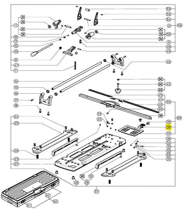 Rubi - Guide d'arrêt latéral pour TR-600-S