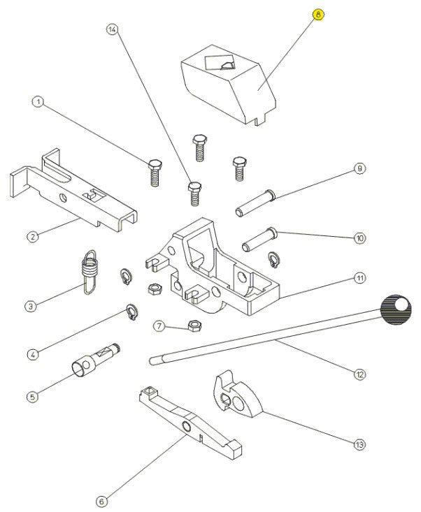 Rubi - Capuchon rouge séparateur pour Separador S