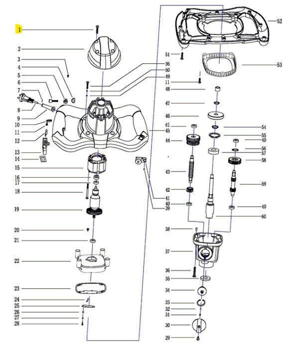 Rubi - Vis 4 mm x 16 mm pour Rubimix-9-BL Plus